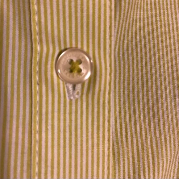 C Wonder Green & White Pinstriped Blouse XS NWT - Picture 8 of 10